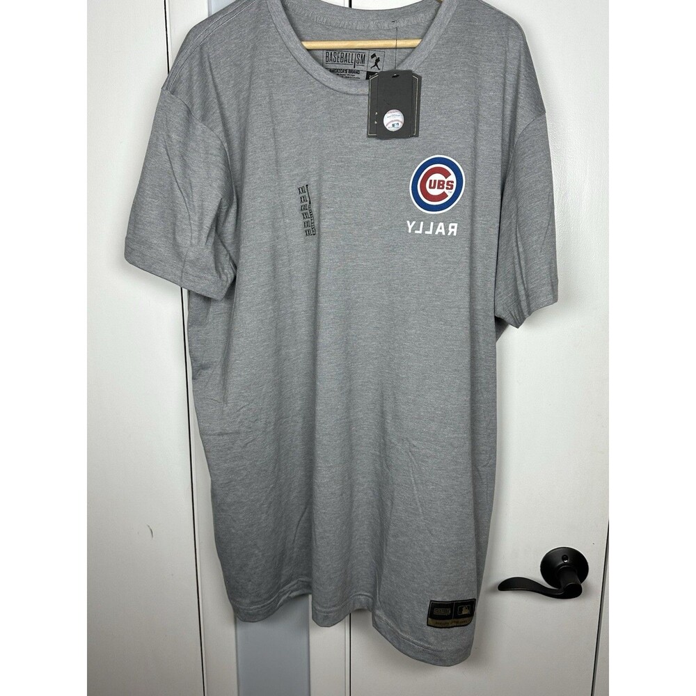 NWT Baseballism Chicago Cubs RALLY Cap T-Shirt NEW Men's Size XXL